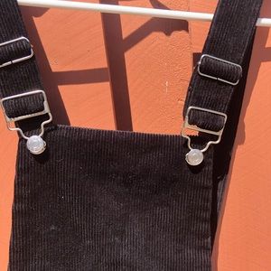 black corduroy overalls